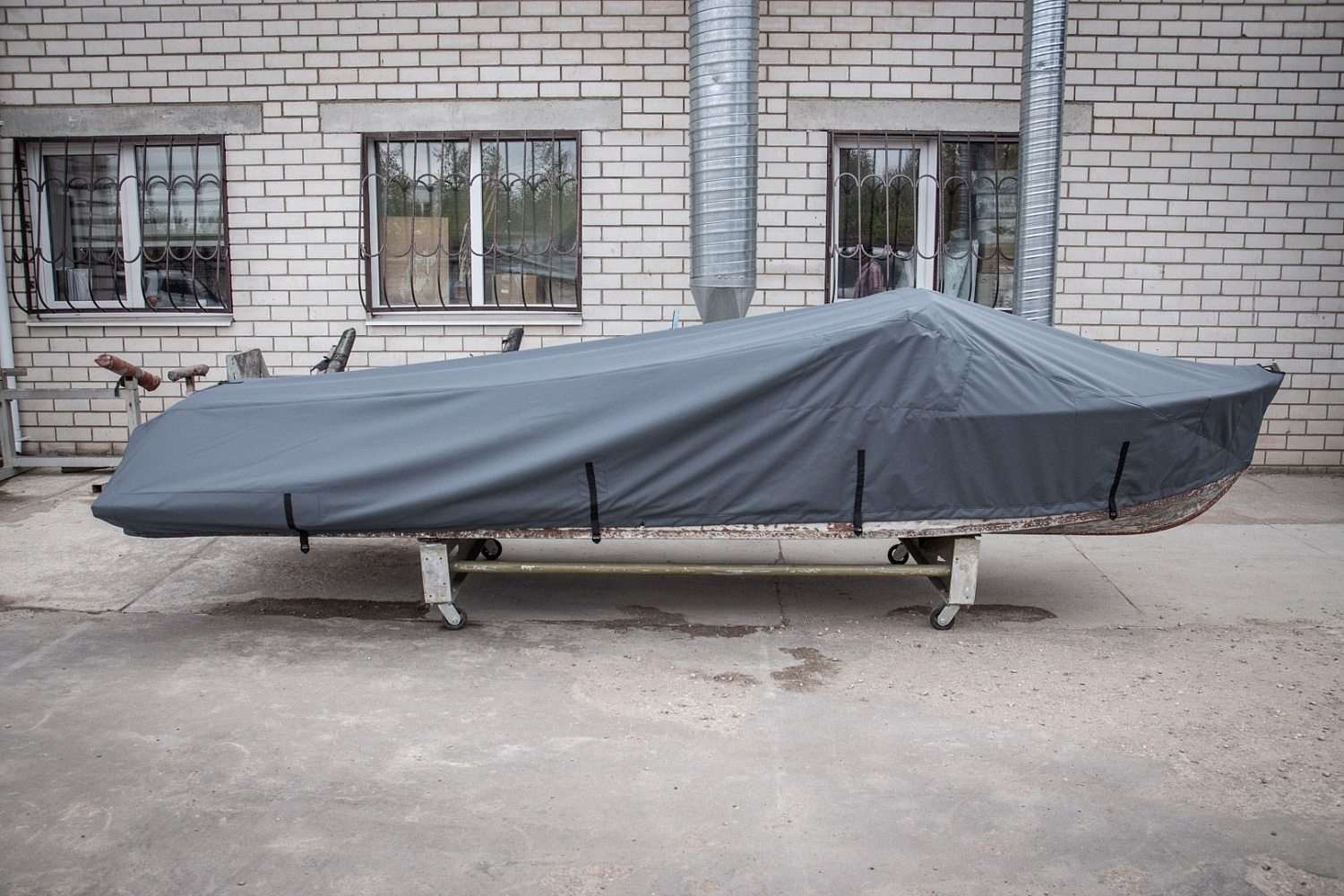 (2019) Казанка М Ветровое стекло Комфорт с боковиной Классик, тент Ходовой и Транспортировочный